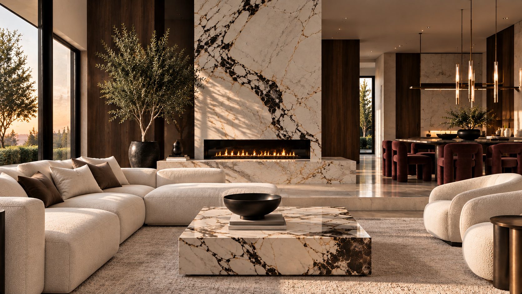 Warm modern luxury interior — Alacyn Wolfe